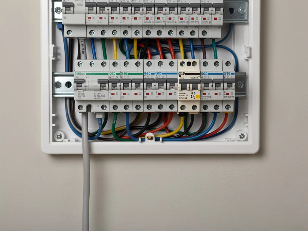 Ligne électrique dédiée et protection ajoutée au tableau pour un climatiseur